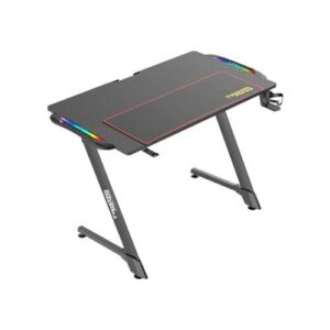 Twisted Minds Z Shaped RGB Carbon Fiber Texture Gaming Desk | TM-Z-1060-RGB