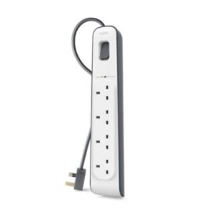 Belkin 4-Outlet Surge Protection Strip with 2M Power Cord | BSV400AF2M
