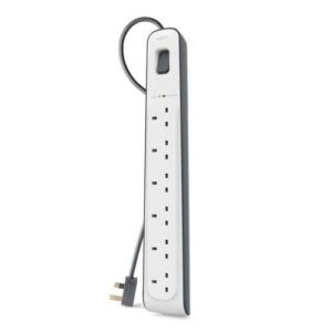 Belkin 6-Outlet Surge Protection Strip with 2M Power Cord | BSV603AF2M