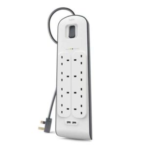 Belkin 2.4 Amp USB Charging 8-outlet Surge Protection Strip | BSV804AF2M