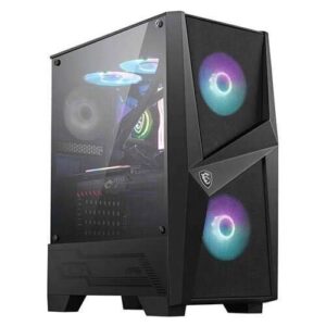 MSI MAG Forge 100R ARGB Mid Tower Gaming Case - Black | 306-7G03R21