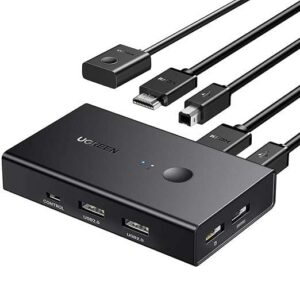UGREEN HDMI Switch Box 2 In 1 Out KVM Switching
