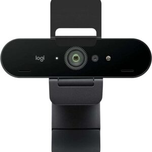Logitech Brio Stream Webcam, Ultra HD 4K Streaming Edition, 1080p/60fps Hyper-Fast Streaming, Wide Adjustable Field of View for Gaming, Works with Skype, Zoom, Xsplit, Youtube, PC/Xbox/Laptop - Black