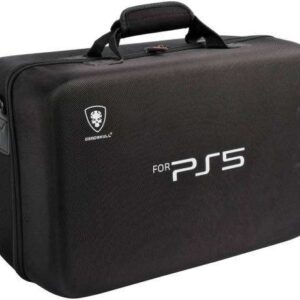 Dead Skull Hardshell PS5 Carrying Case, Soft Interior Material, Adjustable Shoulder Strap, Widened Pad, Red |