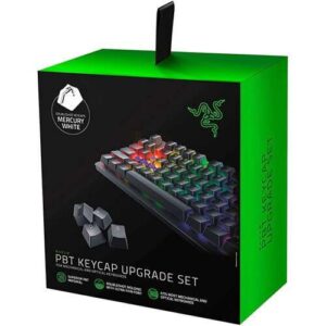 Razer PBT Keycaps Upgrade Set, DoubleShot Durability - Mercury White | RC21-01490200-R3M1