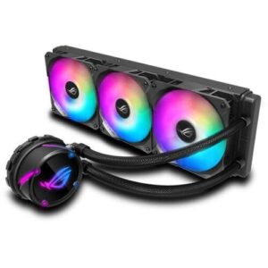 Asus ROG Strix LC 360 RGB all-in-one Liquid CPU Cooler with Aura Sync and Triple ROG 120mm RGB Radiator Fans - Black | 90RC0071-M0UAY0