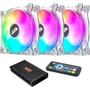 DarkFlash CF8 PRO, 3-in-1, 120mm RGB LED Case Fan | DF-CF8-PRO-3in1