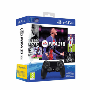 Electronic Arts Sports Fifa 21 DualShock 4 Wireless Controller Bundle for PlayStation PS4, Black
