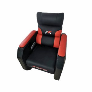 Tortox GS300 Gaming Sofa, Up to 330lbs Weight 6.5" Height, High Grade PU leather, Lumbar Cushion, High Density Mold Shaping Foam, Multi-Functional Tilt, Red | GS300-Red