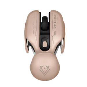 Vertux Glider High Performance Ergonomic Wireless Gaming Mouse, Up to 1600 DPI Adjustment, 2.4G wireless Transmission Technology, 300mAh Battery Capacity, Pink | Osama-ver75