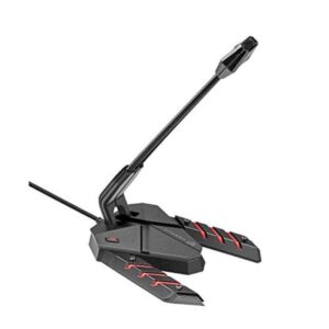 Vertux Streamer-3 High Intensity Anti-Vibration Omni-Directional Adjustable Microphone, Black