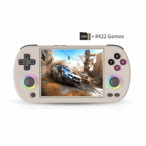 ANBERNIC Retro RG40XX H Portable Game Console, 64-bit, Linux, 4.0-inch IPS screen, Compatible with 5G WiFi, Bluetooth, HDMI-TV output (Grey, 128GB)