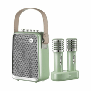 Divoom Songbird HQ 50W Bluetooth Speaker with Karaoke Dual Wireless Microphones Green