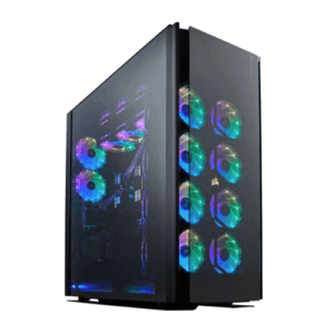 CORSAIR OBSIDIAN 1000D Super-Tower Case, Smoked Tempered Glass, Aluminum Trim - Integrated COMMANDER PRO Fan And Lighting Controller | CC-9011148-WW