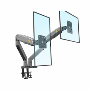 NB North Bayou Dual Monitor Desk Mount Stand Full Motion Swivel Computer Monitor Arm Fits 2 Screens up to 32'' with Load Capacity 6.6~26.4lbs for Each Monitor F195A (Black)