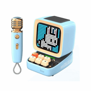 Divoom DitooMic Bluetooth Speaker Microphone Karaoke Function - Blue