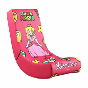 X Rocker Nintendo Video Rockers, Princess Peach Power Up Edition Gaming Chair, Classic Floor Chair With Iconic Character Artworks, Comfortable Foam Padding For Extra Support And Durability | 71338