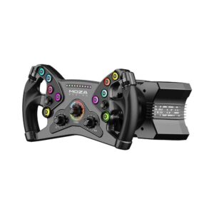 MOZA R9 V2 Direct Drive Servo Motor Wheel Base and KS Steering Wheel Bundle 9Nm Fore Feedback Fully Customizable Sim Racing Gaming Combo for PC