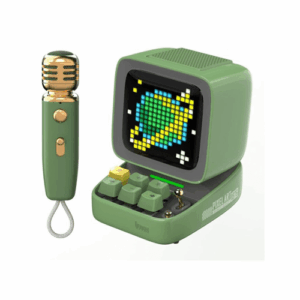 Divoom DitooMic Bluetooth Speaker Microphone Karaoke Function Green
