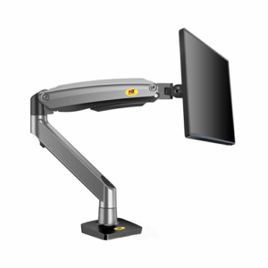 NB North Bayou Monitor Desk Mount with Articulating Gas Spring Monitor Arm for 22''-35''Inch Curved Computer Monitors Height Adjustable Monitor Stand F100A-B