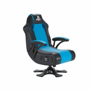 X-Rocker 43322 Legend Gaming Chair, Built-in Subwoofer, Supportive Armrests, 2.1 Audio System, Wireless and Bluetooth Connectivity, Black / Blue | 5139401