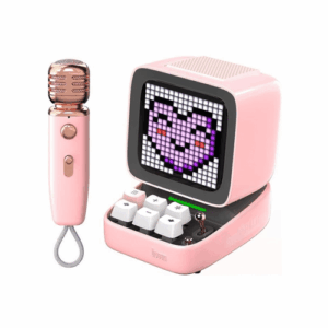 Divoom DitooMic Bluetooth Speaker Microphone Karaoke Function - Pink