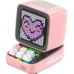Divoom Ditoo Pro Retro Pixel Art Portable Speaker - Pink
