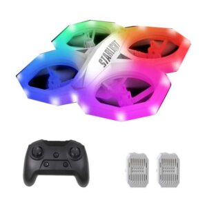 Sam Toys Light Hawk Stunt Flyer LED RC Drone with 360-Degree Flip, Ages 6+