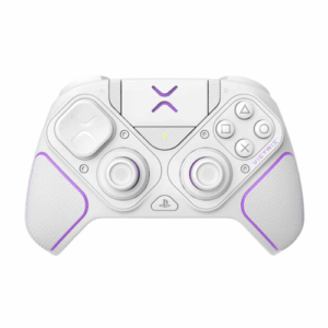 PDP Gaming Victrix Pro BFG Wireless Controller, Compatible With PS5 / PS4 & PC, 5ms Input Latency, 2000mAh Battery, 4 Mappable Back Buttons, Multi-Position Clutch Triggers, White | 052-002-WH