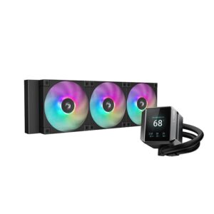 DEEPCOOL MYSTIQUE 360 LCD COOLER FAN RGB,BLACK | R-LX750-BKADSNC-G-1