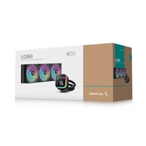 DEEPCOOL LQ360 LCD AIO RGB COOLER FAN,BLACK | R-LQ360-BKLSMW-G-1