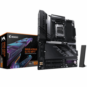 GIGABYTE B850 AORUS ELITE WIFI7 AM5 ATX Motherboard, AMD B850 Chipset, 4x DDR5 DIMM Slots, Up to 256GB Max Memory, WiFi & BT Connectivity, 1 x PCIe 5.0 x16, 3 x M.2 Slots | B850-A-ELITE-WF7