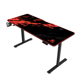 GamerTek GT-Elevate X Gaming Desk - Red & Black