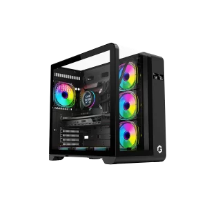 GAMEON Infinity Midnight Series ARGB Mid Tower Gaming Case - Black