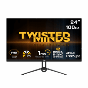 Twisted Minds ECO Series Flat 24'',FHD ,100 HZ ,IPS ,1ms Gaming Monitor