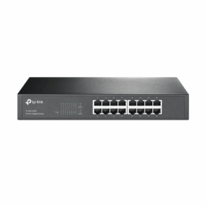 TP-Link 16-Port Gigabit Desktop/Rackmount Switch, 32 Gbps Switching Capacity, 23.8 Mpps Packet Forwarding Rate, 10 KB Jumbo Frame, Plug & Play Design, Black | TL-SG1016D