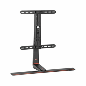 Twisted Minds RGB Lighting Gaming Tabletop TV Stand, Swivel Ability, Detachable Extension Plate, Height Adjustable, Black | TM-03-12ST