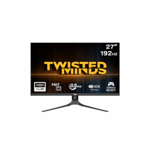 Twisted Minds Supreme Series Flat 27" FHD - 192HZ 0.5MS Fast IPS HDMI 2.1 Gaming Monitor