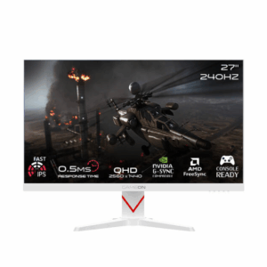 Gameon Dominator Series Gaming Monitor, 27" QHD 240Hz IPS Display, 0.5ms Response Time, HDR400, FreeSync/G-Sync, VRR, HDMI 2.1, RGB Backlight, VESA, Speakers | GOAD27QHD240IPS