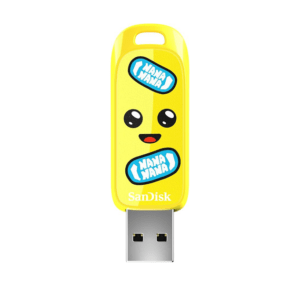 SanDisk 256GB Fortnite USB Flash Drive, Peely Edition - Up to 130MB/s, USB Type-A, for Smartphones, Gaming Consoles, and Computers - SDCZIF-256G-G46