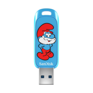 SanDisk 128GB Smurfs USB Flash Drive, Papa Smurf Edition - Up to 130MB/s, USB Type-A, for Gaming Consoles and Computers - SDCZIS-128G-G46