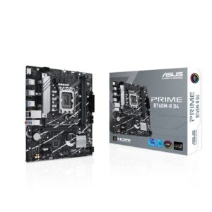 ASUS PRIME B760M-R D4 Intel LGA 1700 Micro-ATX Gaming Mainboard - Black | 90MB1HA0-M1EAY0