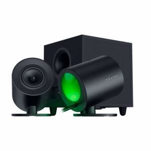 Razer Nommo V2 Full-Range 2.1 PC Gaming Speakers with Wired Subwoofer, THX Spatial Audio, Rear Projection Chroma RGB, Down-Firing 5.5” Driver, Wireless Control Pod, Black | RZ05-04750100-R3G1