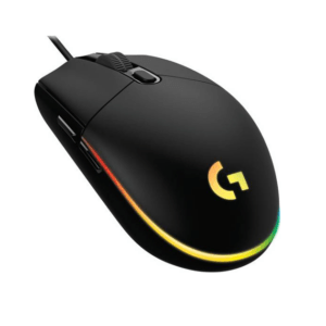 Logitech G203 Lightsync RGB Lighting 800 DPI, 6 programmable buttons Optical Wired Gaming Mouse (Black) | 910-005796