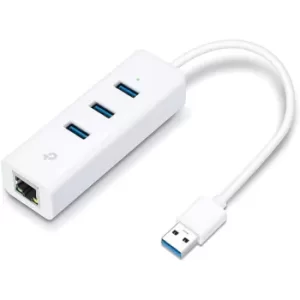 TP-LINK UE330 USB 3.0 3-Port Hub Gigabit Ethernet Adapter 2 in 1 USB Adapter