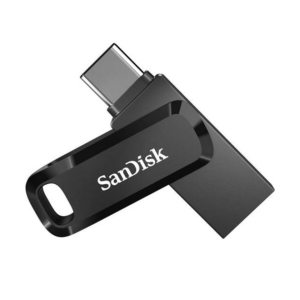 SanDisk 128GB Ultra Dual Drive Go 2-in-1 Flash Drive, 128GB Capacity, Type-A and Type-C Connectors, USB 3.2 Gen 1, 150 MB/s Max Read Speed, Swivel Cover with Keyring Hole, Black | SDDDC3-128G-G46