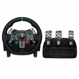 Logitech G29 Driving Force Racing Wheel and Floor Pedals, Real Force Feedback, Stainless Steel Paddle Shifters, Leather Steering Wheel Cover for PS5, PS4, PC, Mac - Black |
