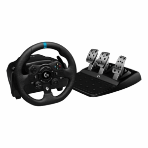 Logitech G923 Racing Wheel and Pedals for Xbox Series X|S, Xbox One and PC featuring TRUEFORCE up to 1000 Hz Force Feedback, Responsive Pedal, Dual Clutch Launch Control, and Genuine Leather Wheel