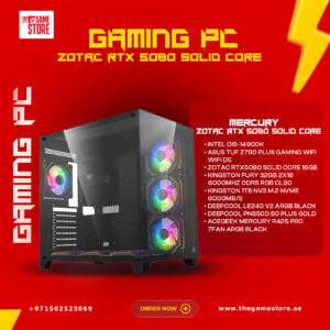 Mercury ZOTAC RTX 5080 – Solid Core Speed with i9 Power